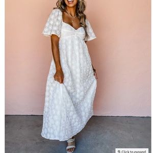 Floral Embroidered Midi Dress